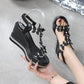 Glitter Butterfly Embellished Open Toe Sandals