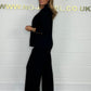 🔥Christmas Offers Sale 49% OFF🖤Gold Button Soft Knit Trouser Co-Ord