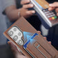 Leather Magnetic Card Case Holder Case Cover for Samsung S23-S25 Series