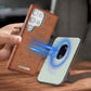Leather Magnetic Card Case Holder Case Cover for Samsung S23-S25 Series