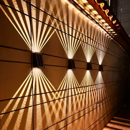 ⏳Tijdgebonden Speciaal⌛ Waterdichte 4 LED Decoratieve Wandspot op zonne-energie voor buiten