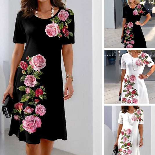 💥Uitverkoop 50% korting🌸Jurk met bloemenpatroon