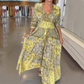 🌸 2026 Lente-Zomer Trend | Elegante bloemen maxi jurk | Vloeiende & vrouwelijke zilhouet 💃【54%】