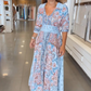🌸 2026 Lente-Zomer Trend | Elegante bloemen maxi jurk | Vloeiende & vrouwelijke zilhouet 💃【54%】