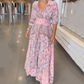 🌸 2026 Lente-Zomer Trend | Elegante bloemen maxi jurk | Vloeiende & vrouwelijke zilhouet 💃【54%】