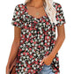 ⏰Hot Sale 50% Uitverkoop⏰Vrouwen Zomer Geplooid Gedrukt Korte Mouwen