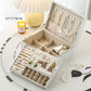 Grote Capaciteit PU Lederen Oorbellen & Ketting Organizer met Slot