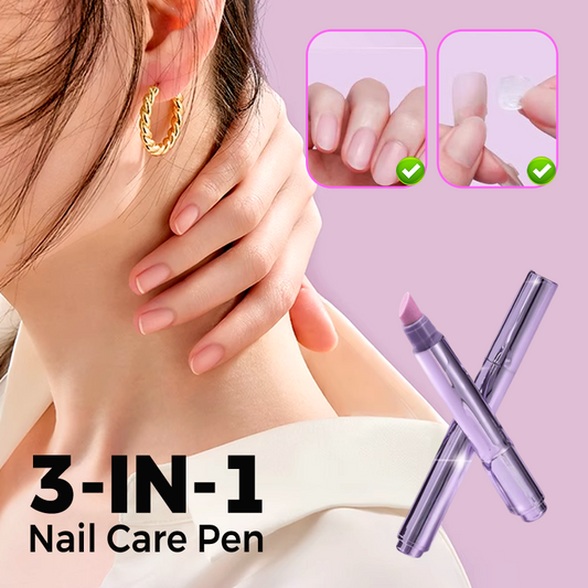 💅 3-in-1 Nagelverzorgingspen  - Met Natuurlijke Camelie-olie, Licht Geparfumeerd - Voorzichtige Verzorging van Nagelriemen