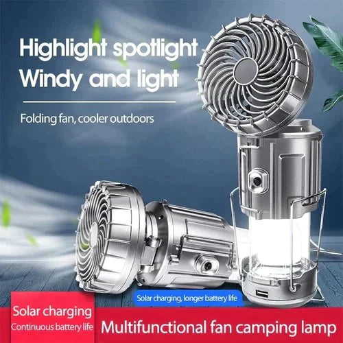 🔥Uitverkoop 50% Korting✨Draagbare LED Camping lantaarn met ventilator