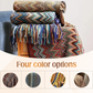 Boho gestreepte plaid met kwastjes