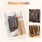 Boho gestreepte plaid met kwastjes