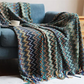Boho gestreepte plaid met kwastjes