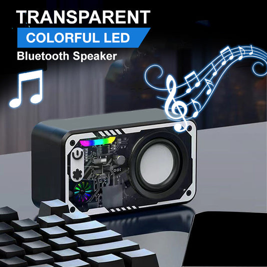 🔥Uitverkoop 50% korting🎶Transparante kleurrijke LED Bluetooth-luidspreker