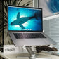 360° draaibare aluminium laptopstandaard - draagbaar, opvouwbaar en in hoogte verstelbaar