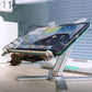360° draaibare aluminium laptopstandaard - draagbaar, opvouwbaar en in hoogte verstelbaar
