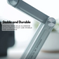 360° draaibare aluminium laptopstandaard - draagbaar, opvouwbaar en in hoogte verstelbaar