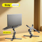 360° draaibare aluminium laptopstandaard - draagbaar, opvouwbaar en in hoogte verstelbaar