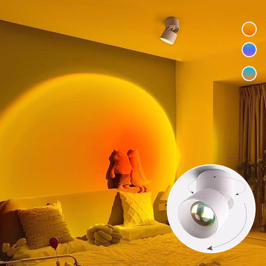 LED-lamp met zonsondergangprojectie, voor fotografie, selfies, feestjes - thuis, slaapkamer, bruiloft, kamperen, Valentijnsdag, Halloween, kerstversiering, zonsonderganglamp