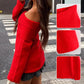 Dames off-shoulder losvallende trui met lange mouwen