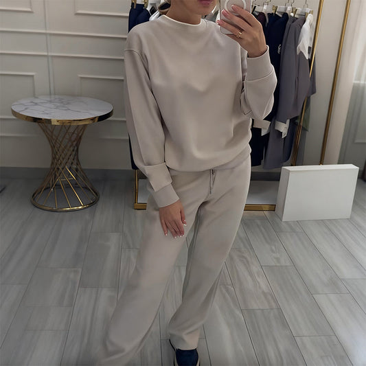 🔥2025 Beperkte tijd 50% korting🔥Damesmode Ronde Hals Tops ＆ Broek 2-Delige Set
