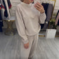 🔥2025 Beperkte tijd 50% korting🔥Damesmode Ronde Hals Tops ＆ Broek 2-Delige Set