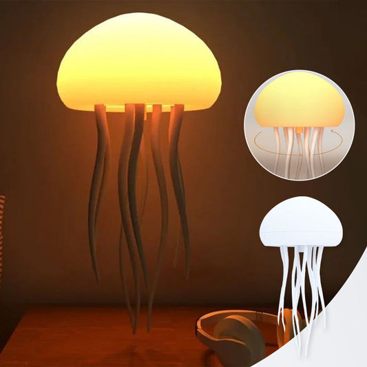 Geluidsgestuurde lamp met dansende tentakels in de vorm van een kwallen