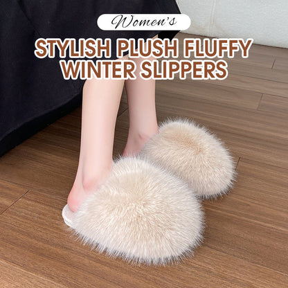 💖Uitverkoop 50% Korting💖Stijlvolle pluche donzige winterslippers