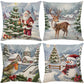 💖Uitverkoop 50% Korting💖Schattige kussenhoes met kerstprint