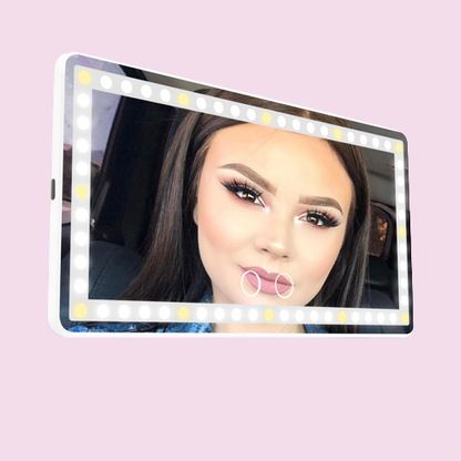 Multifunctionele autospiegel voor op de zonneklep – speciaal ontworpen voor vrouwen