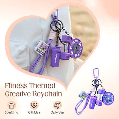 Creative Fitness Themed Keychain