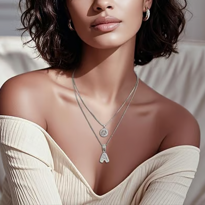 🎁Uitverkoop 50% Korting🔥Gouden alfabet hanger ketting