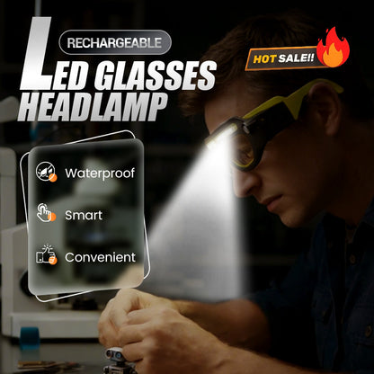 ⏳Uitverkoop 50% Korting🔥Oplaadbare LED-bril met hoofdlamp