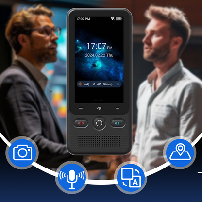 📢📢 49% korting!! ⏰📲 2-in-1 draagbaar vertaalapparaat – Realtime vertaling, 🌍 138 offline talen, 🔋 Extreem lange batterijduur | Perfect voor wereldreizigers ✈️