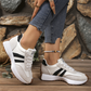 🎁2026 Nieuw binnen 40% KORTING💥✨Dames Nieuwe Lente Herfst Ronde-Neus Dikke Zool Casual Schoenen👟💥