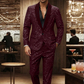 🔈🔈NIEUWE COLLECTIE 2026 - 50% KORTING !!!🧥👖Zwarte glitter smokingset voor heren
