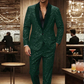 🔈🔈NIEUWE COLLECTIE 2026 - 50% KORTING !!!🧥👖Zwarte glitter smokingset voor heren