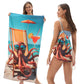 2-in-1 bedrukte strandtas-rugzak