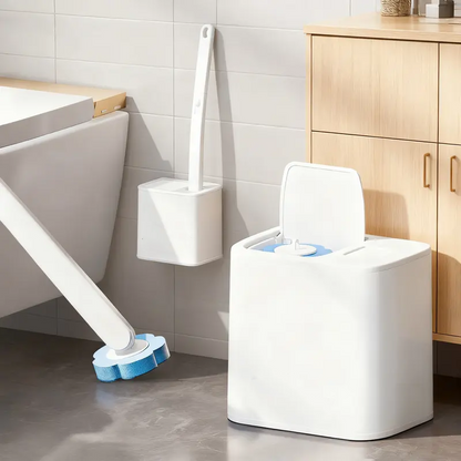 Wegwerp toiletborstelset met 18 navullinge