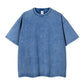 Unisex/losse retro effen top met korte mouwen