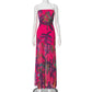 🥳2026 HOT SALE🥳💞50K+ SOLD!💥🌸🌙 50% OFF! Tulle Patchwork Maxi Dress – Bold pattern, flattering mesh panels. High slit elongates, strapless backless design. Lightweight & breathable for all-night elegance. Perfect for galas or special evenings. 👗✨