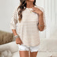 🔥 UITVERKOOP 50% KORTING ✨ Gestreepte T-shirt met relaxte pasvorm voor dames