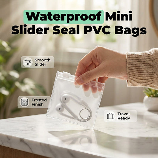 ⏰Beperkte tijd: 1+1 GRATIS!📦Mini Waterdichte PVC Schuifzakjes 8x8cm