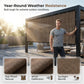 UV-werend HDPE-schaduwnet met oogjes