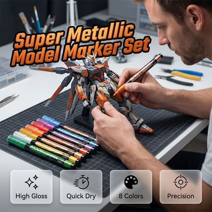 ⏰🎁Set van 8 metallic markerpennen