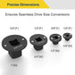 🔥Gereedschap voor krappe ruimtes🔥Set met platte slagdopadapters