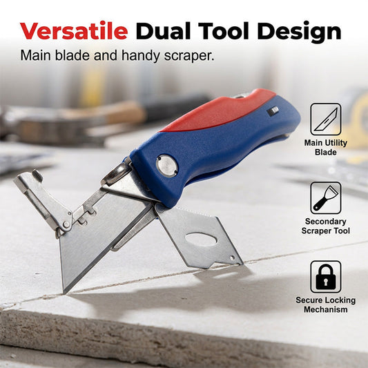 Folding Utility Knife with Blade Storage