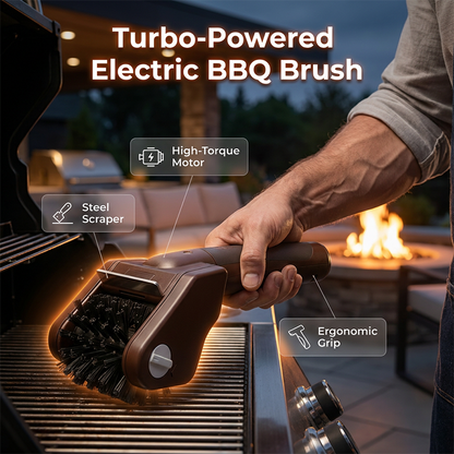 Reinigingsborstel voor elektrische barbecue