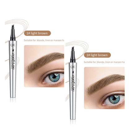 ⏰Koop 1 Krijg 1 Gratis🔥3D Waterdicht Microblading Wenkbrauwpotlood 4 Fork Tip Tattoo Potlood (Set van 2)